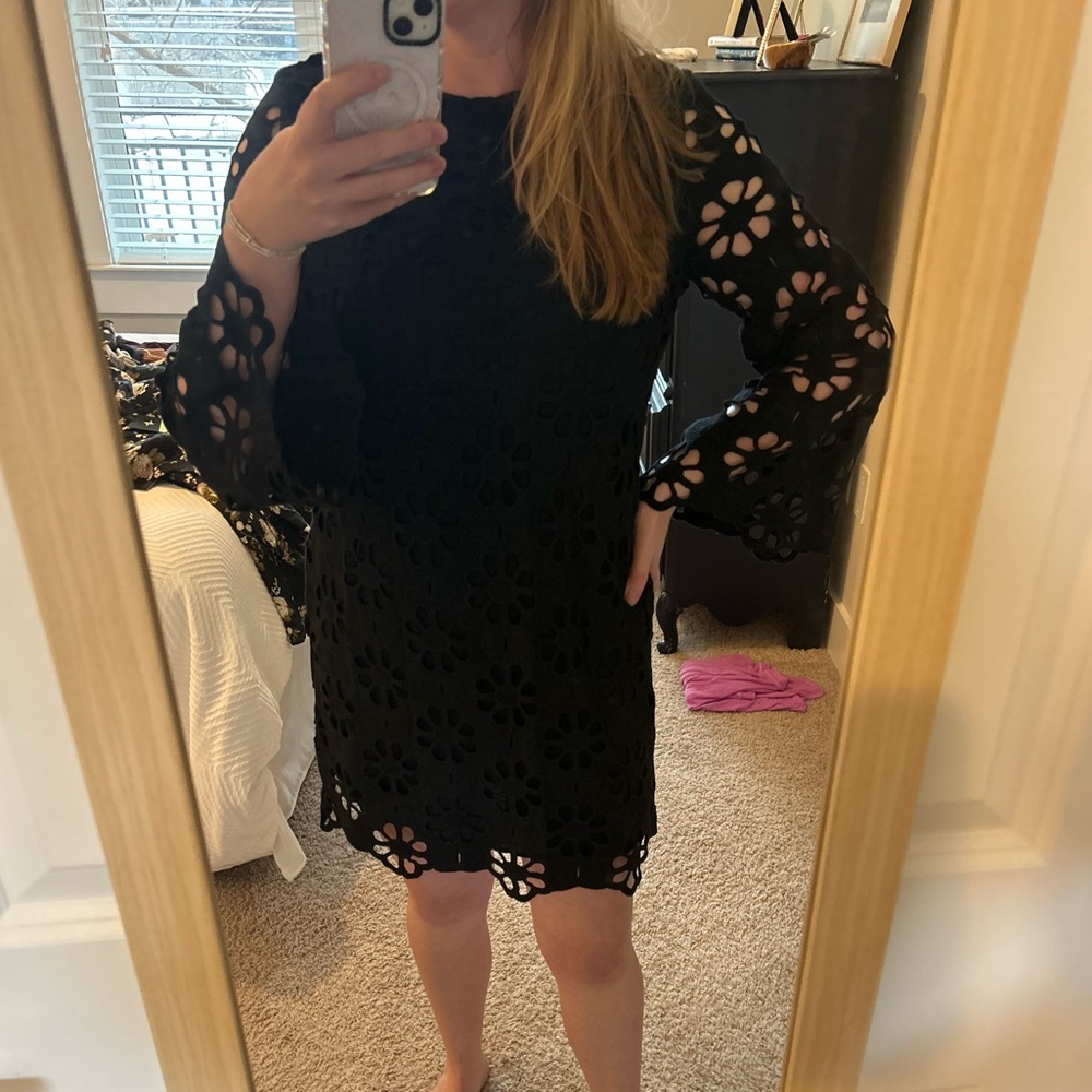 NWT Tuckernuck Noir Eyelet Hutton dress - Picture 3 of 7